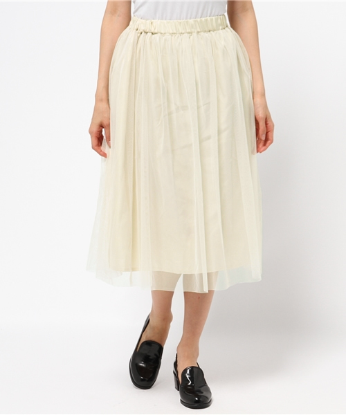 CIAOPANIC TYPY（チャオパニックティピー）の「チュールリバーシブルスカート（スカート・レディース・オフホワイト/グレー/その他21・FREE）」の2枚目の写真