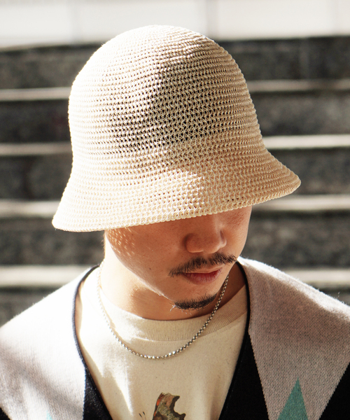 JOINT WORKS（ジョイントワークス）の「【RACAL / ラカル】Gima Cottonn Tulip Hat（ハット・メンズ・グレー/ブラック/アイボリー・MEDIUM）」の2枚目の写真
