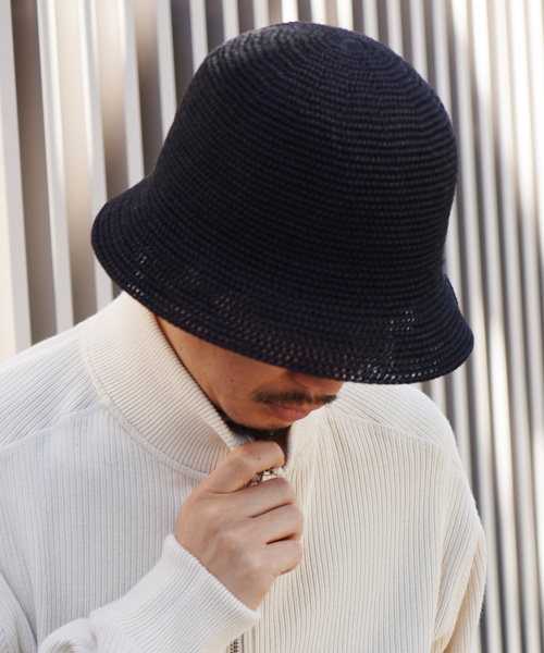 JOINT WORKS（ジョイントワークス）の「【RACAL / ラカル】Gima Cottonn Tulip Hat（ハット・メンズ・グレー/ブラック/アイボリー・MEDIUM）」の3枚目の写真