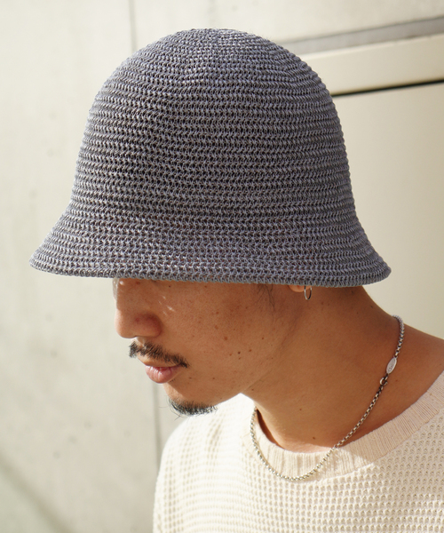 JOINT WORKS（ジョイントワークス）の「【RACAL / ラカル】Gima Cottonn Tulip Hat（ハット・メンズ・グレー/ブラック/アイボリー・MEDIUM）」の6枚目の写真