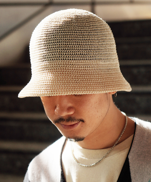 JOINT WORKS（ジョイントワークス）の「【RACAL / ラカル】Gima Cottonn Tulip Hat（ハット・メンズ・グレー/ブラック/アイボリー・MEDIUM）」の8枚目の写真