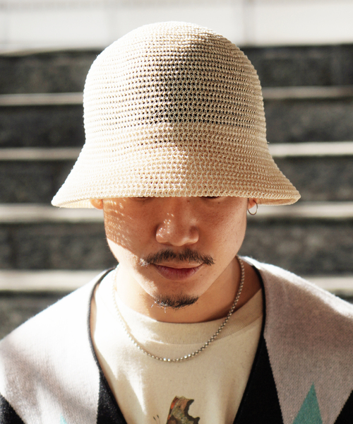 JOINT WORKS（ジョイントワークス）の「【RACAL / ラカル】Gima Cottonn Tulip Hat（ハット・メンズ・グレー/ブラック/アイボリー・MEDIUM）」の9枚目の写真