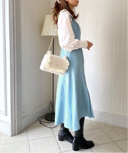 OLIVE des OLIVE オリーブデオリーブ ボウタイドッキングワンピ 3WAY/着痩せ◎】ボウタイドッキングワンピ | OLIVE des OLIVE