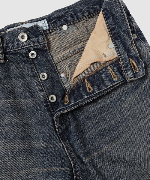 DAIRIKU（ダイリク）の「"Flare" Denim pants（デニムパンツ・メンズ・インディゴブルー/ブラック・29/31）」の6枚目の写真