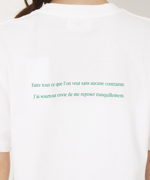 Rouge vif Anna（ルージュヴィフアンナ）の「ランダムロゴTシャツ（Tシャツ/カットソー・レディース・グリーン/チャコールグレー・フリー）」の4枚目の写真