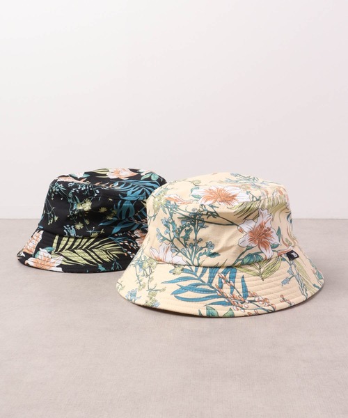 TESTIFY(テスティファイ)の「TESTIFY 花柄ハット リゾート ストリート / Kona Hat(ハット・レディース・ライトベージュ/ブラック・FREE)」の1枚目の写真