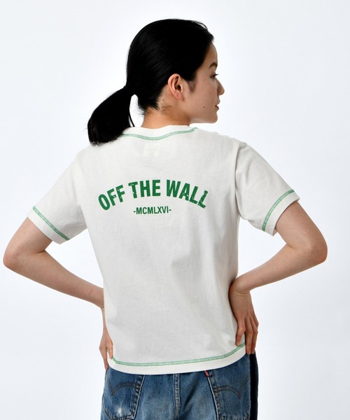 VANS（バンズ）の「VANS ヴァンズ W OTW TEE ショートスリーブ 123R3010100 GREEN（Tシャツ/カットソー・レディース・ホワイト・SMALL/MEDIUM）」の6枚目の写真
