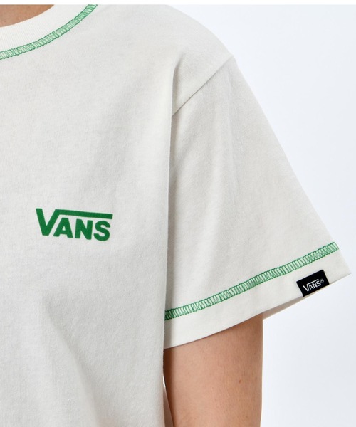 VANS（バンズ）の「VANS ヴァンズ W OTW TEE ショートスリーブ 123R3010100 GREEN（Tシャツ/カットソー・レディース・ホワイト・SMALL/MEDIUM）」の7枚目の写真