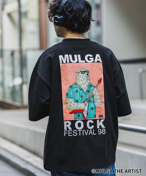 MULGA（モルガ）の「【MULGA THE LIFE】コラボバックプリントフェスT