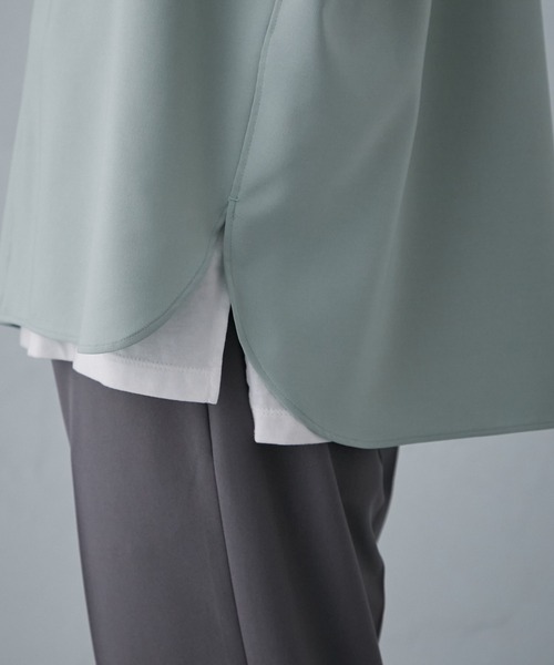 PUBLIC TOKYO(パブリックトウキョウ)の「コンフォートリラックスハーフスリーブシャツ(シャツ/ブラウス・メンズ・サックスブルー/ミント/ベージュ/ホワイト/ブラック/ストライプ・3/2/1)」の11枚目の写真