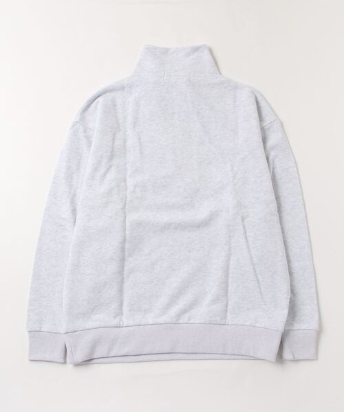 STAY GOLD（ステイゴールド）の「STAY GOLD ワンポイント刺繍 ハーフZIP / オーバーサイズ ハーフジップ スウェット ビッグシルエット トレーナー（スウェット・メンズ・チャコール/オートミール・M/L）」の14枚目の写真