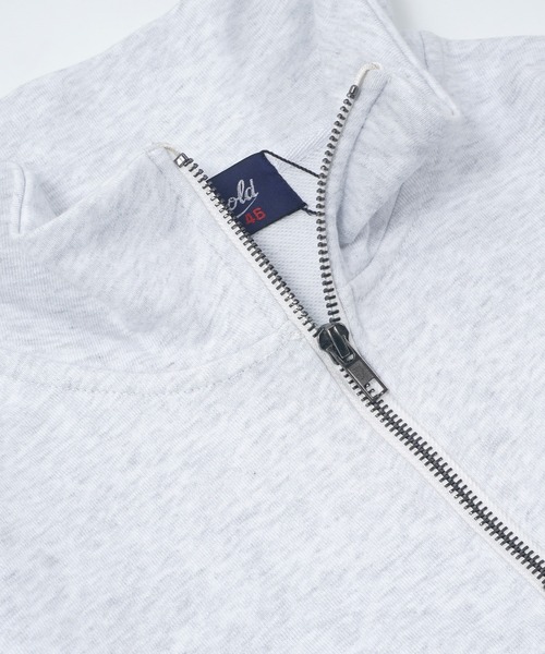 STAY GOLD（ステイゴールド）の「STAY GOLD ワンポイント刺繍 ハーフZIP / オーバーサイズ ハーフジップ スウェット ビッグシルエット トレーナー（スウェット・メンズ・チャコール/オートミール・M/L）」の10枚目の写真