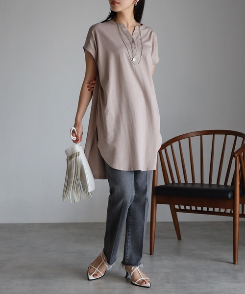 cccmalie トリプルカットソー　フレンチトップス　ロングTシャツ　黒 cccmalie トリプルカットソー フレンチトップス ロングTシャツ 黒