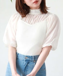 archives | ネックリボン切替ニット(ニット/セーター)