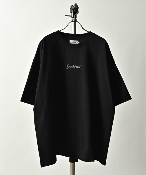 ATELANE（アテレーン）の「ATELANE/OE天竺　刺繍入りルーズシルエットTシャツ（Tシャツ/カットソー・メンズ・テラコッタ/ホワイト系/ホワイト系1/ホワイト系2/ホワイト系3/ブラック系/ブラック系1/ブラック系2/ブラック系3/イエロー系/ブルー/ミント・MEDIUM/LARGE/X-LARGE）」の13枚目の写真