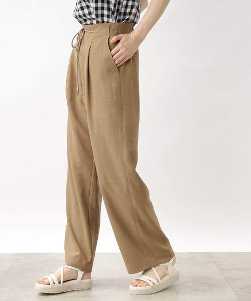 grove（グローブ）の「◆大人の涼し気ロープベルトワイドパンツ（その他パンツ・レディース・ネイビー/ナチュラル/キャメル・02/03/01/04/05）」の5枚目の写真