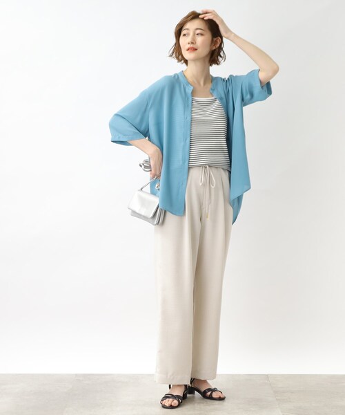 grove（グローブ）の「◆大人の涼し気ロープベルトワイドパンツ（その他パンツ・レディース・ネイビー/ナチュラル/キャメル・02/03/01/04/05）」の16枚目の写真