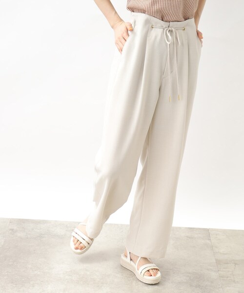 grove（グローブ）の「◆大人の涼し気ロープベルトワイドパンツ（その他パンツ・レディース・ネイビー/ナチュラル/キャメル・02/03/01/04/05）」の17枚目の写真