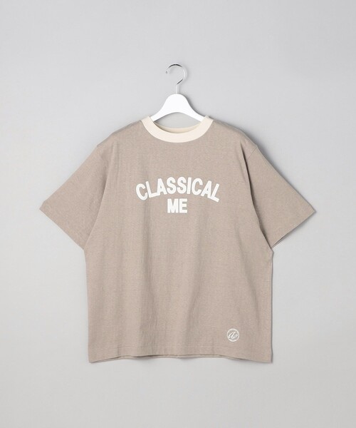 FREAK'S STORE（フリークスストア）の「【限定展開】Americana/アメリカーナ　リンガープリントTEE（Tシャツ/カットソー・レディース・ライトグレー/オフホワイト/ベージュ/ナチュラル・ONE SIZE）」の3枚目の写真