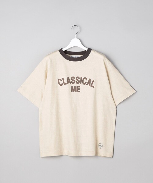 FREAK'S STORE（フリークスストア）の「【限定展開】Americana/アメリカーナ　リンガープリントTEE（Tシャツ/カットソー・レディース・ライトグレー/オフホワイト/ベージュ/ナチュラル・ONE SIZE）」の4枚目の写真