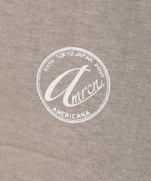 FREAK'S STORE（フリークスストア）の「【限定展開】Americana/アメリカーナ　リンガープリントTEE（Tシャツ/カットソー・レディース・ライトグレー/オフホワイト/ベージュ/ナチュラル・ONE SIZE）」の14枚目の写真