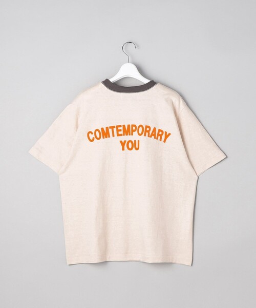 FREAK'S STORE（フリークスストア）の「【限定展開】Americana/アメリカーナ　リンガープリントTEE（Tシャツ/カットソー・レディース・ライトグレー/オフホワイト/ベージュ/ナチュラル・ONE SIZE）」の8枚目の写真