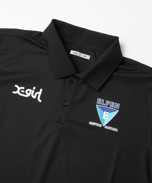 X-girl（エックスガール）の「WEリーグ|C EL S POLO SHIRT/ちふれASエルフェン埼玉/ELFEN/ポロシャツ（スポーツグッズ・レディース・ブルー/ブラック・LARGE/O/XO/MEDIUM）」の12枚目の写真