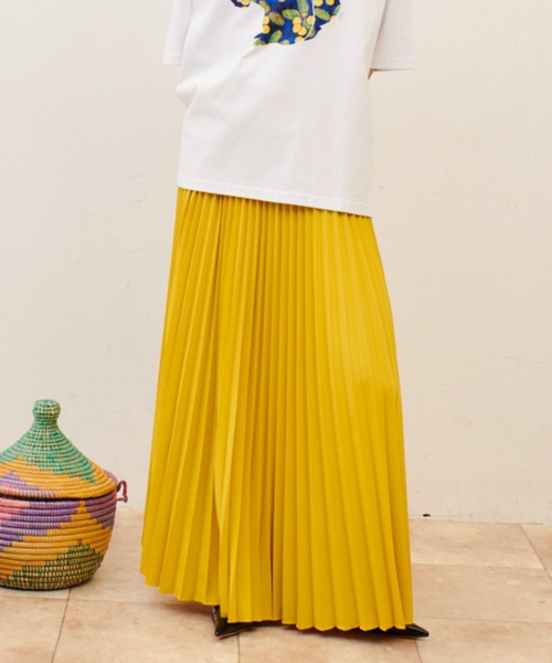 PGG イエロープリーツスカート❣️最終価格❣️ 楽天市場】【送料無料】プリーツスカート レディース ロングスカート