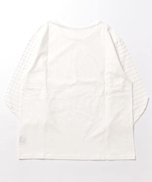 reca（レカ）の「メッシュスリーブカットソー（Tシャツ/カットソー・レディース・オフホワイト/ブラック・FREE）」の3枚目の写真