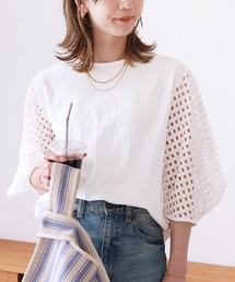 reca | メッシュスリーブカットソー(Tシャツ/カットソー)