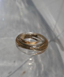 TRUNC | Gold Line Clear Ring(リング)