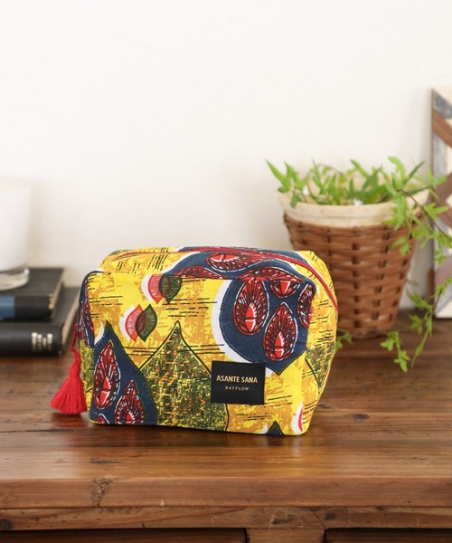 BAYFLOW（ベイフロー）の「[内ポケット付き!]【Asante sana】ポーチ（ポーチ・レディース・ブルー/ダークパープル/レッド/ピンク/グリーン/イエロー・0）」の5枚目の写真