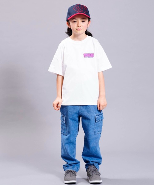 DC SHOES（ディーシーシューズ）の「23 KD BLUE RAT SS/DCキッズ半袖グラフィックバックプリントTシャツ（Tシャツ/カットソー・キッズ・ホワイト/ブラック/グリーン・120/130/140/150/160/100/110）」の12枚目の写真