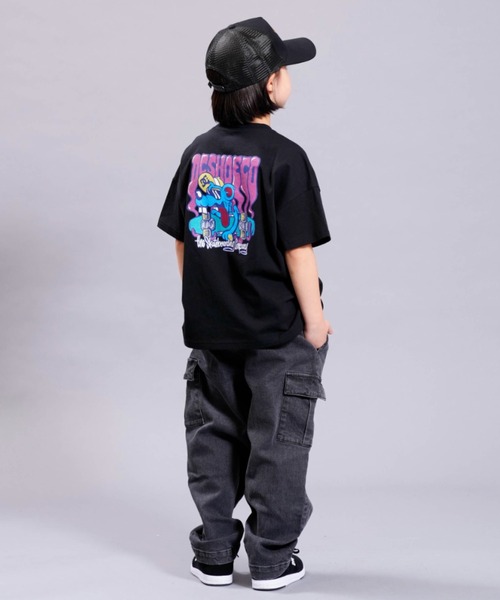 DC SHOES（ディーシーシューズ）の「23 KD BLUE RAT SS/DCキッズ半袖グラフィックバックプリントTシャツ（Tシャツ/カットソー・キッズ・ホワイト/ブラック/グリーン・120/130/140/150/160/100/110）」の16枚目の写真