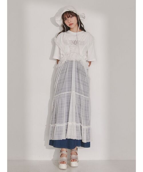 merry jenny(メリージェニー)の「frillキャンバスHAT(ハット・レディース・ブラック/オフホワイト・FREE)」の16枚目の写真