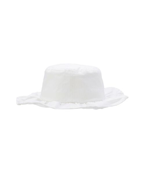 merry jenny(メリージェニー)の「frillキャンバスHAT(ハット・レディース・ブラック/オフホワイト・FREE)」の6枚目の写真
