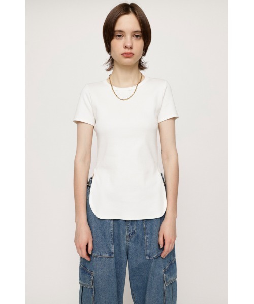 SLY（スライ）の「BACK OPEN TOPS バックオープン トップス（Tシャツ/カットソー・レディース・ブラック/オフホワイト/杢グレー・FREE）」の13枚目の写真