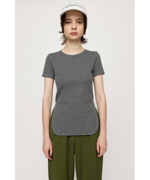 SLY（スライ）の「BACK OPEN TOPS バックオープン トップス（Tシャツ/カットソー・レディース・ブラック/オフホワイト/杢グレー・FREE）」の5枚目の写真