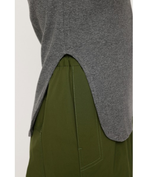 SLY（スライ）の「BACK OPEN TOPS バックオープン トップス（Tシャツ/カットソー・レディース・ブラック/オフホワイト/杢グレー・FREE）」の12枚目の写真