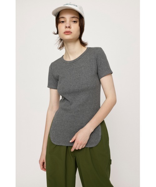 SLY（スライ）の「BACK OPEN TOPS バックオープン トップス（Tシャツ/カットソー・レディース・ブラック/オフホワイト/杢グレー・FREE）」の19枚目の写真