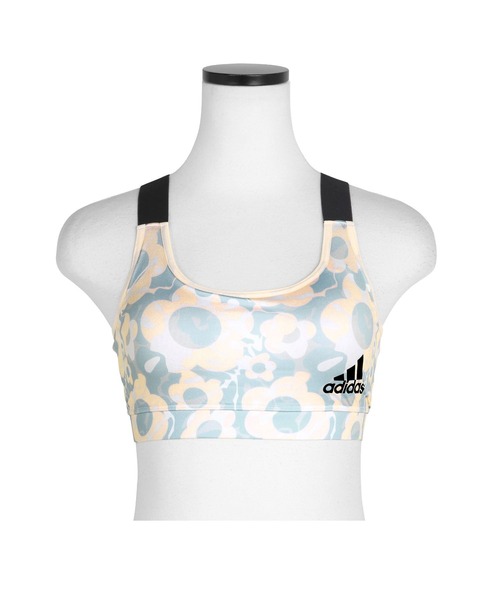 adidas（アディダス）の「adidas アディダス ハーフトップ レディース（ブラジャー・レディース・ブラック/ピンク/グリーン系カモフラージュ/ブルー/ベージュ/ブラック系その他/イエロー/ピンク系その他/ブルー系その他/ブラック系その他2/グリーン/ライトグレー・LARGE/MEDIUM）」の8枚目の写真