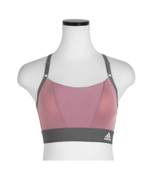 adidas（アディダス）の「adidas アディダス ハーフトップ レディース（ブラジャー・レディース・ブラック/ピンク/グリーン系カモフラージュ/ブルー/ベージュ/ブラック系その他/イエロー/ピンク系その他/ブルー系その他/ブラック系その他2/グリーン/ライトグレー・LARGE/MEDIUM）」の11枚目の写真