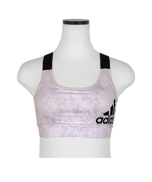 adidas（アディダス）の「adidas アディダス ハーフトップ レディース（ブラジャー・レディース・ブラック/ピンク/グリーン系カモフラージュ/ブルー/ベージュ/ブラック系その他/イエロー/ピンク系その他/ブルー系その他/ブラック系その他2/グリーン/ライトグレー・LARGE/MEDIUM）」の10枚目の写真