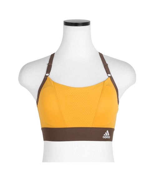 adidas（アディダス）の「adidas アディダス ハーフトップ レディース（ブラジャー・レディース・ブラック/ピンク/グリーン系カモフラージュ/ブルー/ベージュ/ブラック系その他/イエロー/ピンク系その他/ブルー系その他/ブラック系その他2/グリーン/ライトグレー・LARGE/MEDIUM）」の9枚目の写真