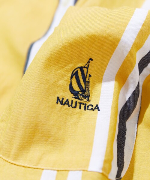 NAUTICA（ノーティカ）の「NAUTICA/ノーティカ Multi Stripe BD S/S Shirt/マルチストライプ ボタンダウン 半袖シャツ（シャツ/ブラウス・メンズ・イエロー/グリーン・MEDIUM/LARGE）」の3枚目の写真