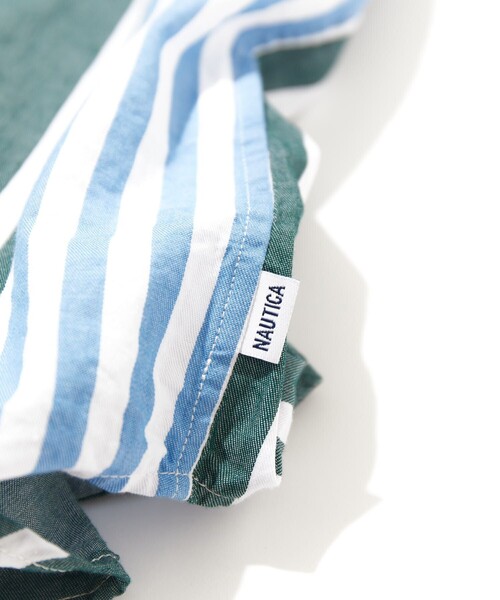 NAUTICA（ノーティカ）の「NAUTICA/ノーティカ Multi Stripe BD S/S Shirt/マルチストライプ ボタンダウン 半袖シャツ（シャツ/ブラウス・メンズ・イエロー/グリーン・MEDIUM/LARGE）」の11枚目の写真