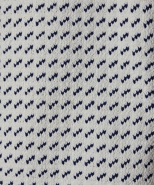 RATTLE TRAP（ラトルトラップ）の「モールニットバーズアイクルーネック（ニット/セーター・メンズ・ホワイト/ネイビー・LL/L/M）」の15枚目の写真