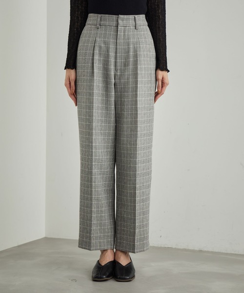 ROPE' PICNIC（ロペピクニック）の「ウールライクサキソニーセミタックワイドパンツ（その他パンツ・レディース・ネイビー/ブラウン/グレー・36/38/40）」の21枚目の写真
