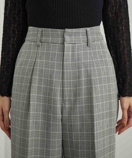 ROPE' PICNIC（ロペピクニック）の「ウールライクサキソニーセミタックワイドパンツ（その他パンツ・レディース・ネイビー/ブラウン/グレー・36/38/40）」の8枚目の写真