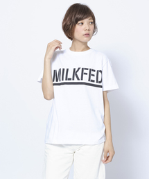 MILKFED. | S/S TEE BIG LOGO STENCIL B (Tシャツ/ビッグロゴ)(Tシャツ/カットソー)